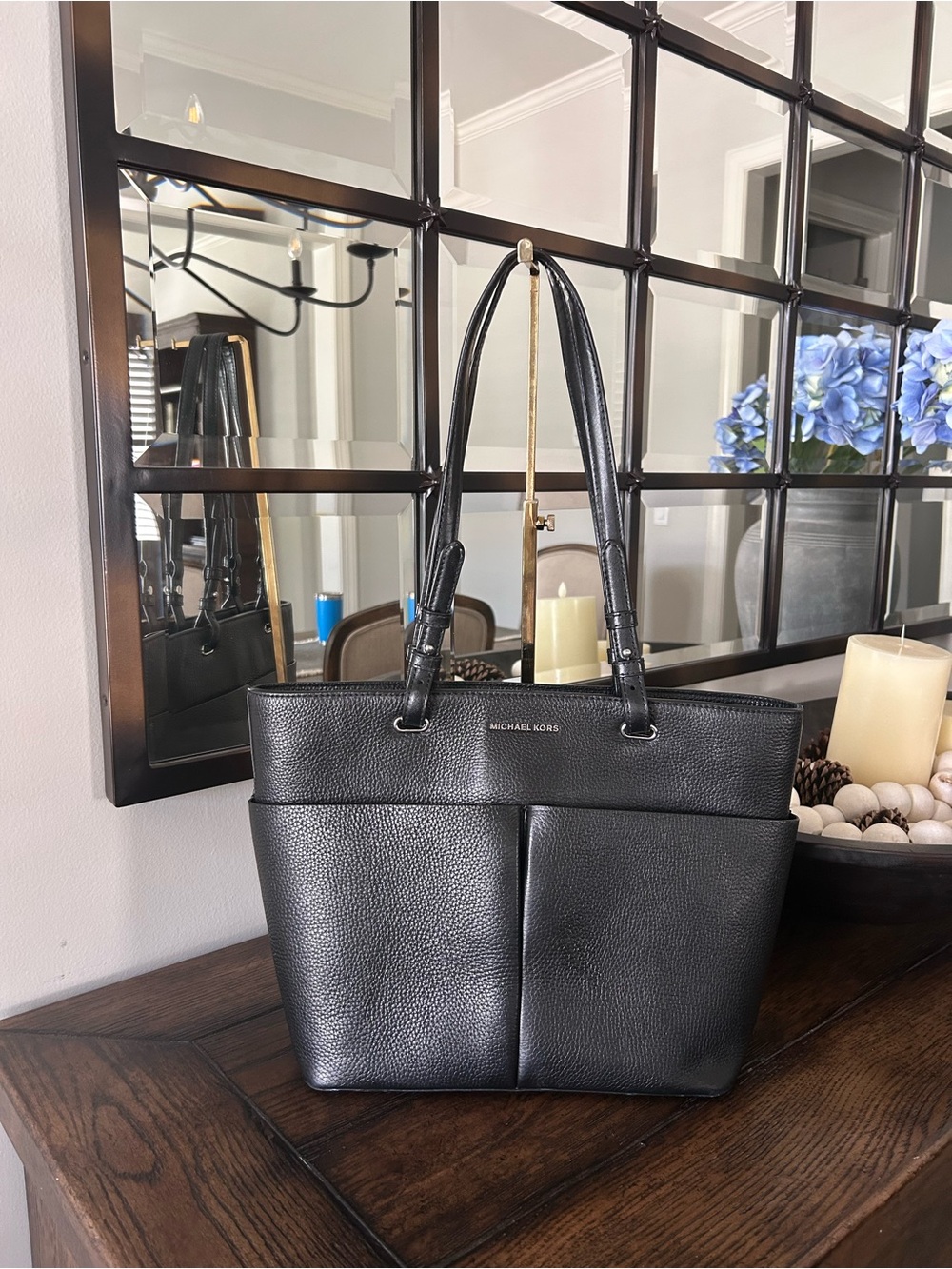 Michael Kors Bedford Medium leather Pocket Tote